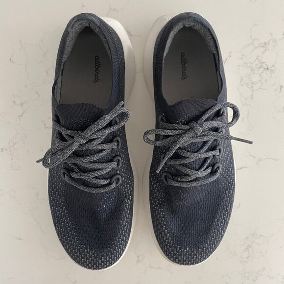 Allbirds Tree Dashers Slip On 0220 RM1 Mesh Wool Sneakers Dark Blue Grey Sz 12.5 - Picture 6 of 13